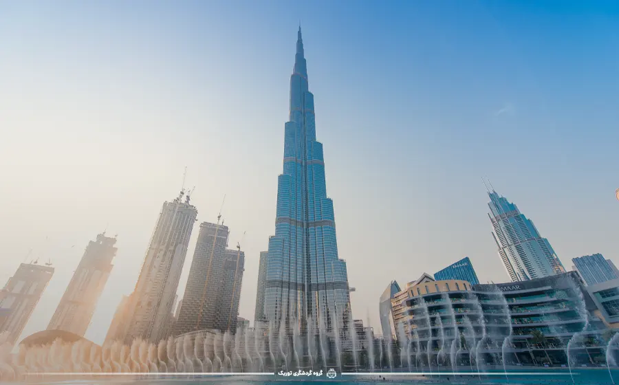 آب‌نمای دبی - برج خلیفه
