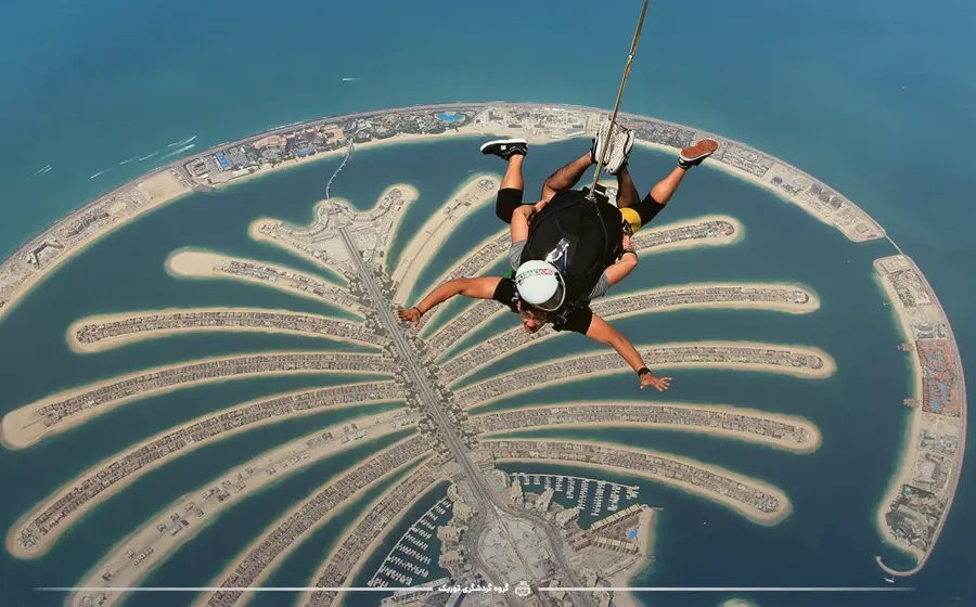 از دیگر تفریحات هیجان انگیز دبی: اِسکای دایوینگ