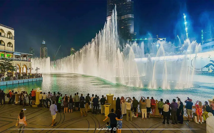 نمایش فواره دبی - جاذبه‌های گردشگری دبی