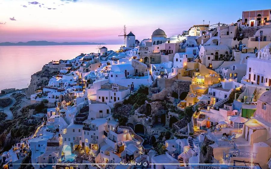 جزیره سانتورینی، یونان - مقاصد رمانتیک دنیا