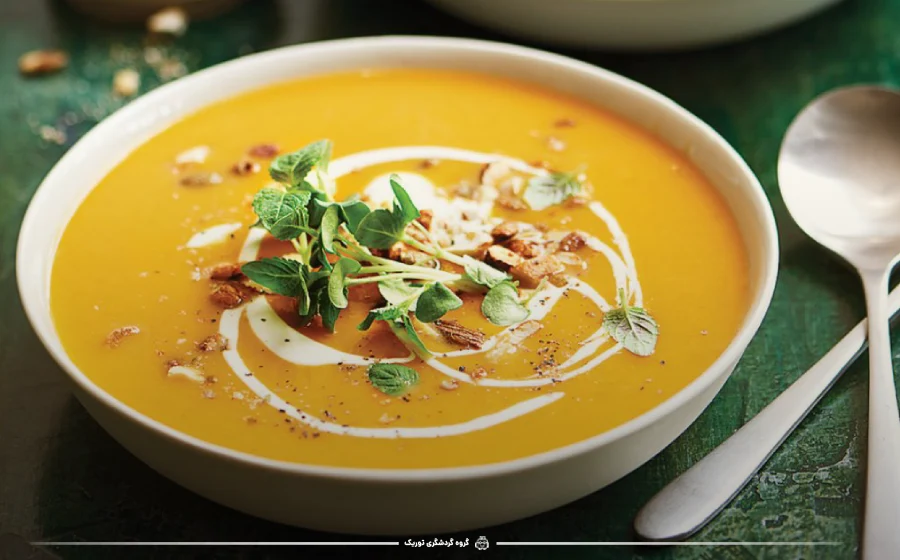 سوپ کدو حلوایی (Pumpkin soup) - غذاهای استرالیایی