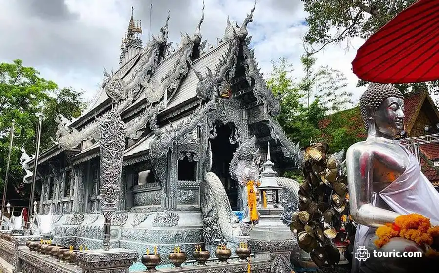 معبد نقره ای وات سریسوفانWat Srisuphan - معابد تایلند