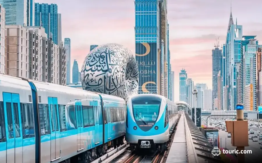 حمل و نقل با مترو در دبی