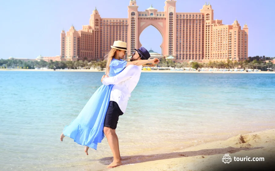عکاسی عاشقانه در نمای کلی دبی