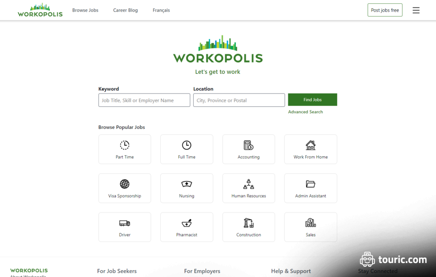 Workpolis - کاریابی به‌وسیله سایت‌های جستجو شغل