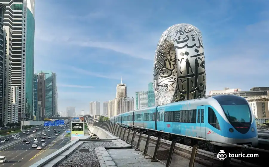 مسیر بازدید از موزه آینده دبی با مترو